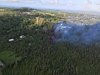 Erupção na subdivisão de Leilani Estates (3 de maio)