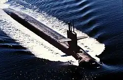 Submarino nuclear americano, USS Alabama, lançador Mísseis Balísticos