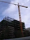 O edifício em construção. Dezembro de 2006