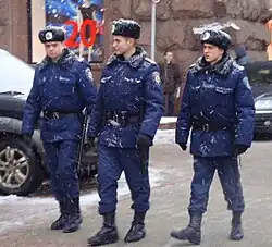 Policiais em Kiev, 2010