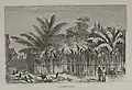 Desenho de alguma rua em Manaus, no Amazonas (1862).