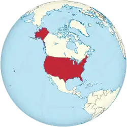 Localização dos Estados Unidos