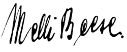 assinatura de Melli Beese