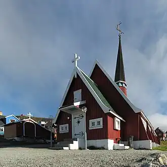 A nova igreja em Upernavik