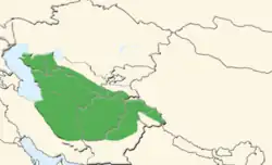 Distribuição do urial, na Ásia Central