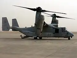 Um V-22 americano no Iraque.