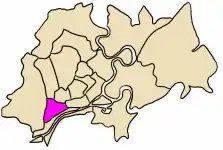 Localização do Distrito 6 na Cidade de Ho Chi Minh.