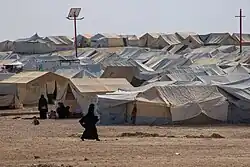 O campo de refugiados em outubro de 2019