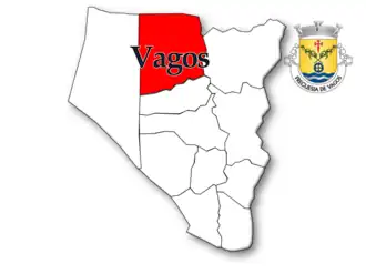 Localização no município de Vagos