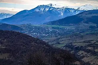 Vista de Vaagni, uma das aldeias do município