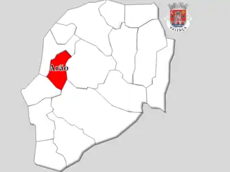 Localização no Município de Valença