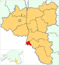 Localização de Valga