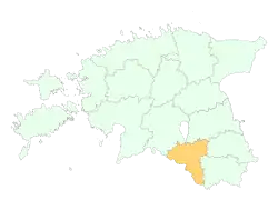 Localização de Condado de Valga Valgamaa