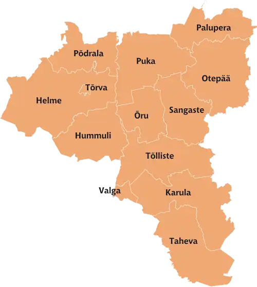 Divisão administrativa do condado de Viljandi