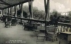 Varanda do Hotel Bela Vista.