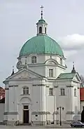 St. Kazimierz Church em Warsaw, construído em 1688–1692