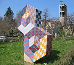 Vasarely escultura em Pécs , Hungria