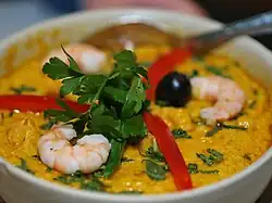 Um vatapá, prato típico baiano