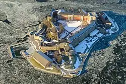 Vista aérea da fortaleza