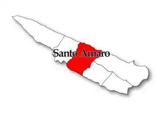 Localização no município de Velas