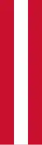 Bandeira vertical da Áustria ()