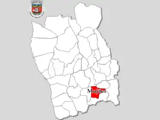 Localização no município de Viana do Castelo