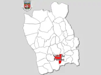 Localização no município de Viana do Castelo