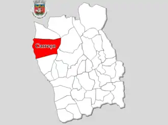 Localização no município de Viana do Castelo