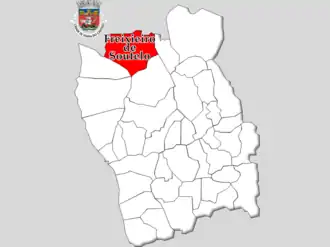 Localização no município de Viana do Castelo