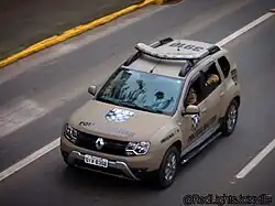 Viatura da Companhia de Patrulhamento Tático (CPT) do 8° Batalhão de Polícia Militar (8° BPM) em Joinville.