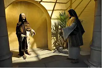 2ª Cena: A visitação da Virgem Maria a sua prima Isabel