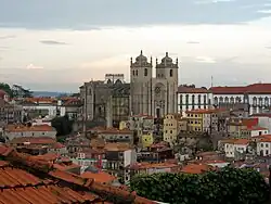 Vista a partir do centro da cidade.