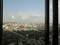Vista de um escritório na Torre Ušće