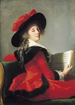 Portrait de la baronne de Crussol. Óleo sobre tela, 1785