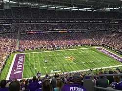 O primeiro jogo no estádio, em agosto de 2016.