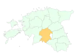 Localização de Região de Viljandi Viljandimaa