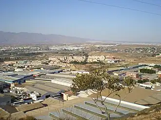 Vista parcial de Huércal de Almería Localização de Huércal de Almería