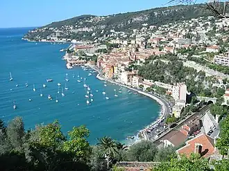 Vista panorâmica de Villefranche-sur-Mer