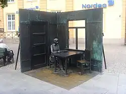 Estátua de Astrid Lindgren na Stora Torget