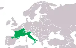 Distribuído na Europa