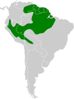 Distribuição do assobiador-do-castanhal