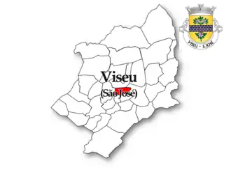 Localização no Município de Viseu