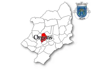 Localização no município de Viseu