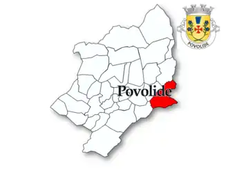 Localização no município de Viseu