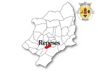 Localização no Município de Viseu