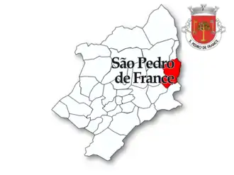 Localização no município de Viseu