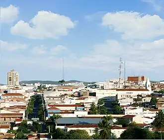 Vista parcial da cidade de Currais Novos