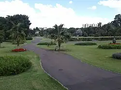 Foto com a vista geral do Jardim Botânico.