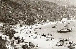 Vista do Portinho da Arrábida em 1950