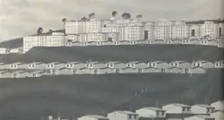 Vista do distrito na década de 80, recém inaugurado